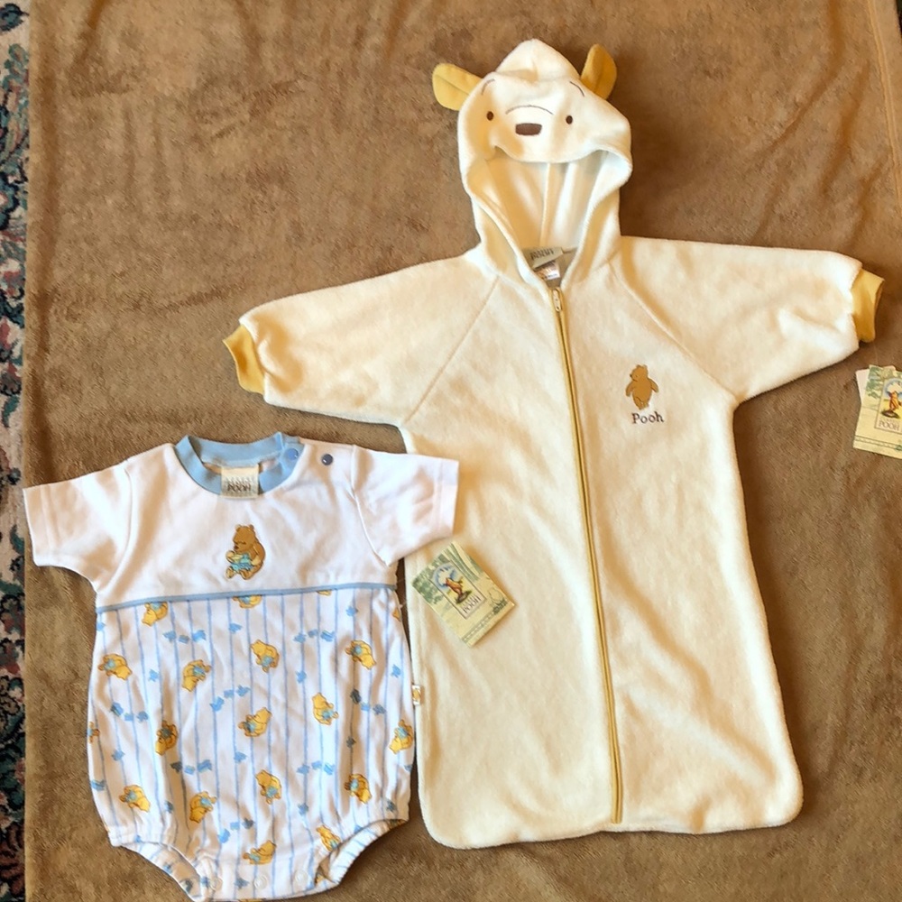 Classic Pooh terrycloth zip robe & boys SOLD